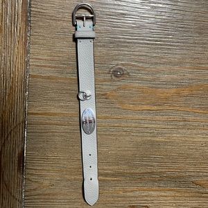 Tiffany and Co Grey leather bracelet large width